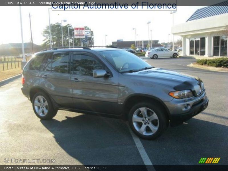 Sterling Grey Metallic / Sand Beige 2005 BMW X5 4.4i