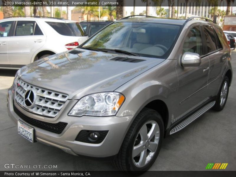 Pewter Metallic / Cashmere 2009 Mercedes-Benz ML 350 4Matic