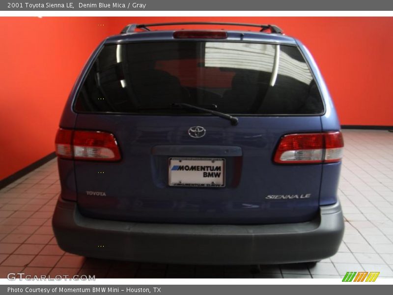 Denim Blue Mica / Gray 2001 Toyota Sienna LE