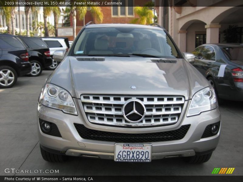 Pewter Metallic / Cashmere 2009 Mercedes-Benz ML 350 4Matic