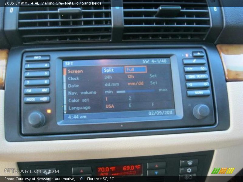 Sterling Grey Metallic / Sand Beige 2005 BMW X5 4.4i