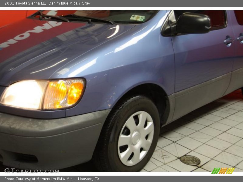 Denim Blue Mica / Gray 2001 Toyota Sienna LE