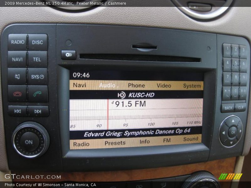 Pewter Metallic / Cashmere 2009 Mercedes-Benz ML 350 4Matic