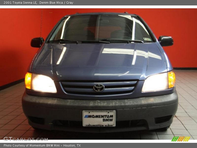Denim Blue Mica / Gray 2001 Toyota Sienna LE