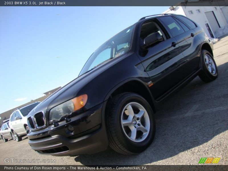 Jet Black / Black 2003 BMW X5 3.0i