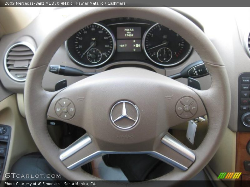 Pewter Metallic / Cashmere 2009 Mercedes-Benz ML 350 4Matic