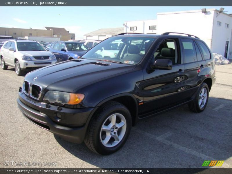 Jet Black / Black 2003 BMW X5 3.0i