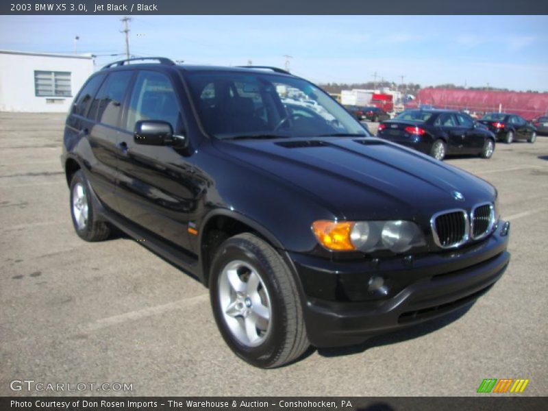 Jet Black / Black 2003 BMW X5 3.0i