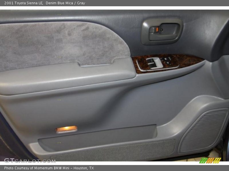 Denim Blue Mica / Gray 2001 Toyota Sienna LE