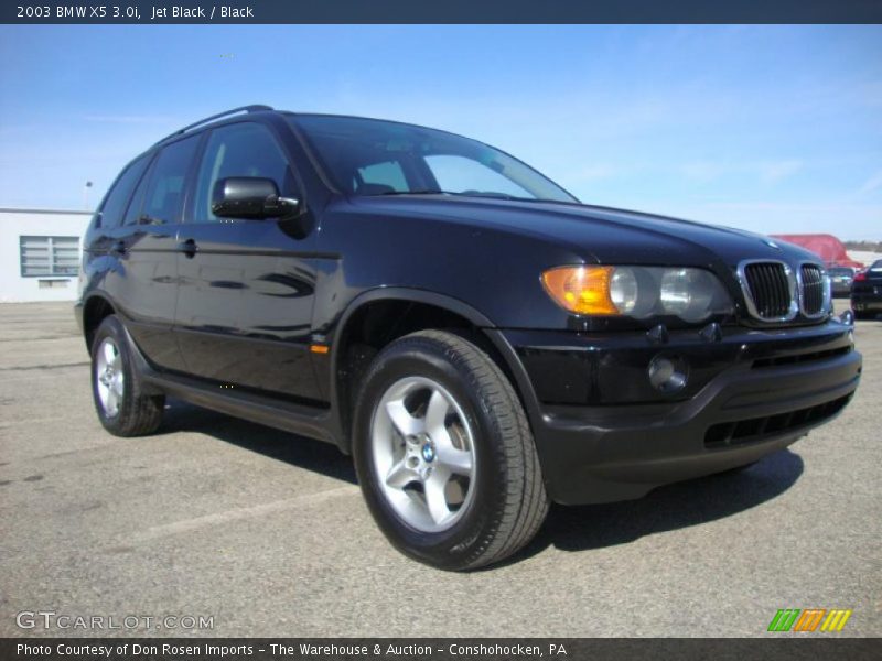 Jet Black / Black 2003 BMW X5 3.0i