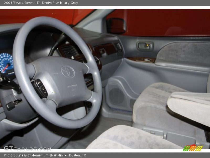 Denim Blue Mica / Gray 2001 Toyota Sienna LE
