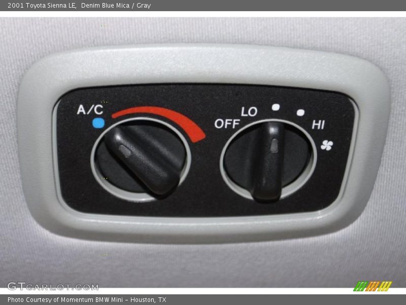 Denim Blue Mica / Gray 2001 Toyota Sienna LE