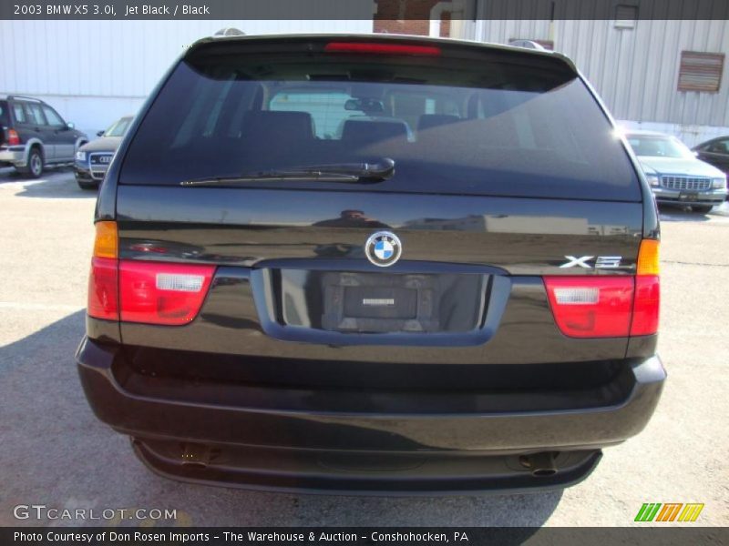 Jet Black / Black 2003 BMW X5 3.0i