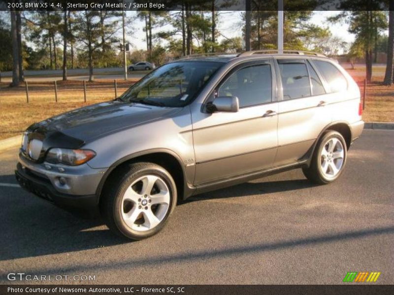 Sterling Grey Metallic / Sand Beige 2005 BMW X5 4.4i