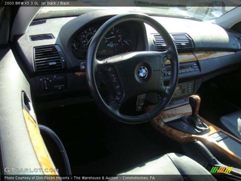 Jet Black / Black 2003 BMW X5 3.0i