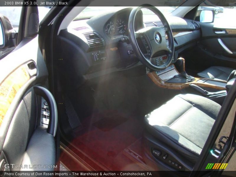 Jet Black / Black 2003 BMW X5 3.0i