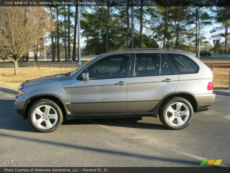 Sterling Grey Metallic / Sand Beige 2005 BMW X5 4.4i