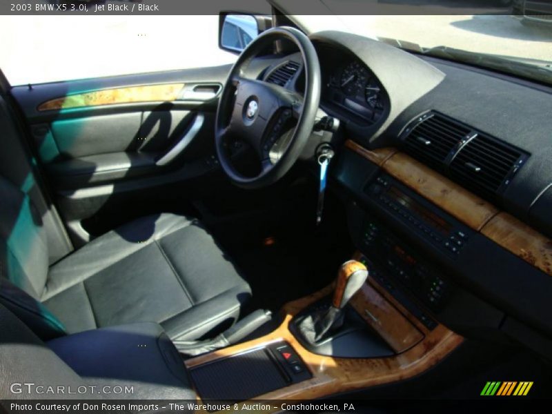 Jet Black / Black 2003 BMW X5 3.0i