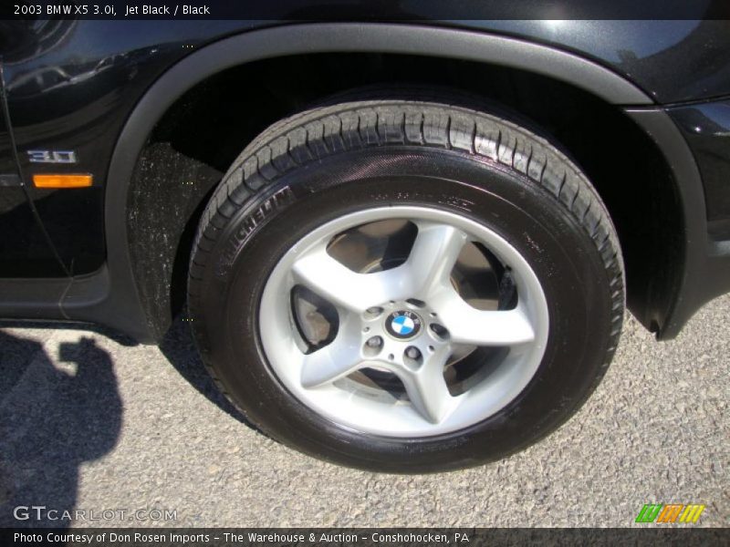 Jet Black / Black 2003 BMW X5 3.0i