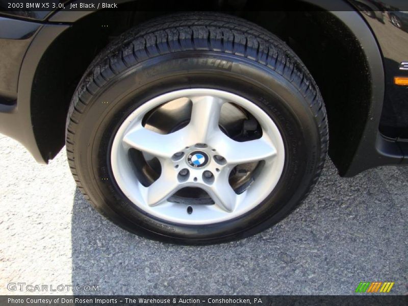 Jet Black / Black 2003 BMW X5 3.0i
