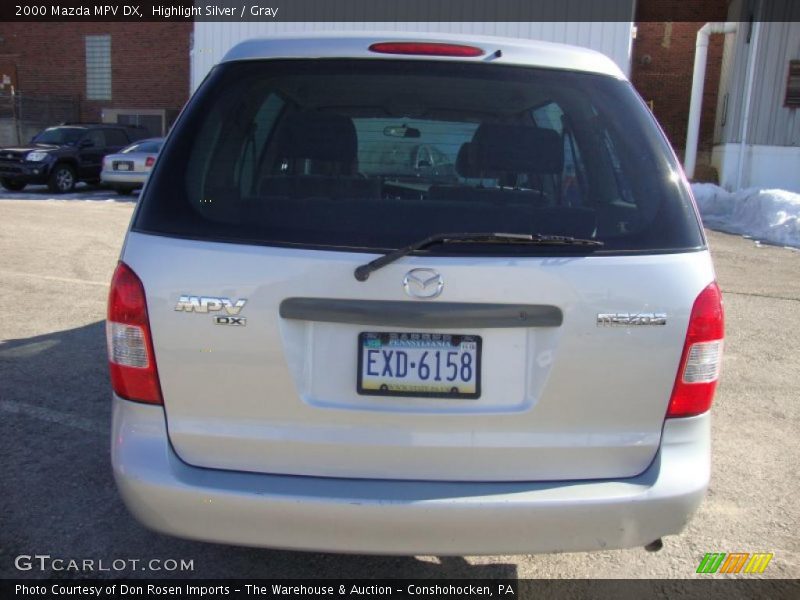 Highlight Silver / Gray 2000 Mazda MPV DX