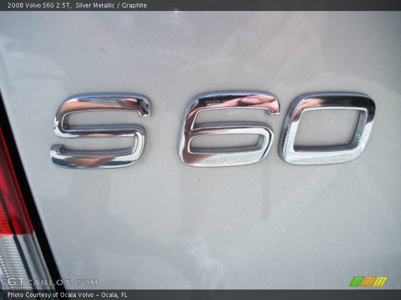 Silver Metallic / Graphite 2008 Volvo S60 2.5T