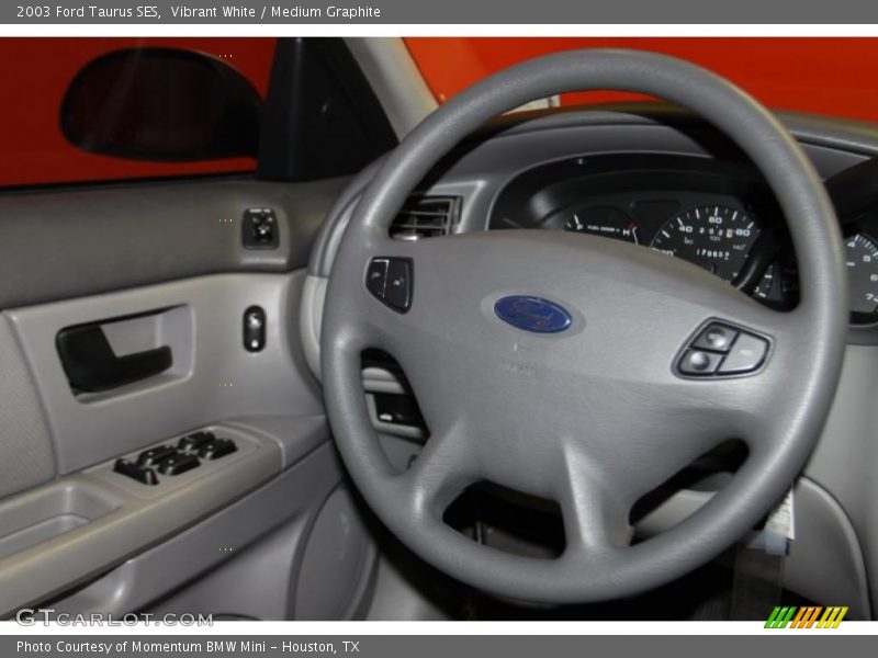 Vibrant White / Medium Graphite 2003 Ford Taurus SES