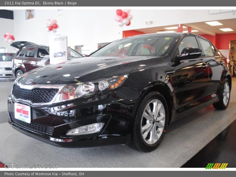 Ebony Black / Beige 2011 Kia Optima EX
