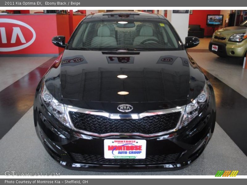 Ebony Black / Beige 2011 Kia Optima EX