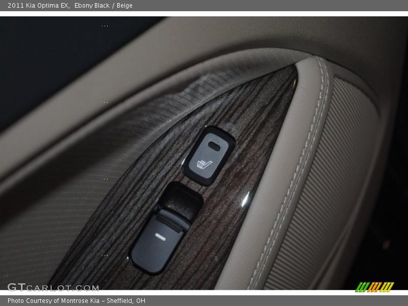 Ebony Black / Beige 2011 Kia Optima EX