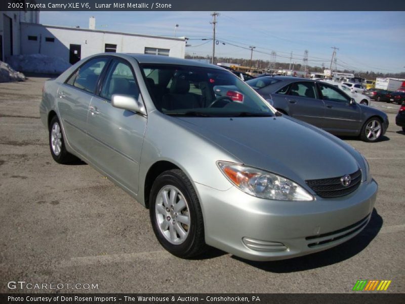 Lunar Mist Metallic / Stone 2002 Toyota Camry XLE V6