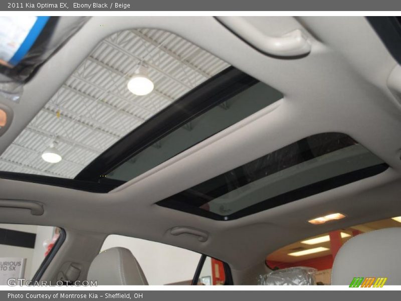 Ebony Black / Beige 2011 Kia Optima EX