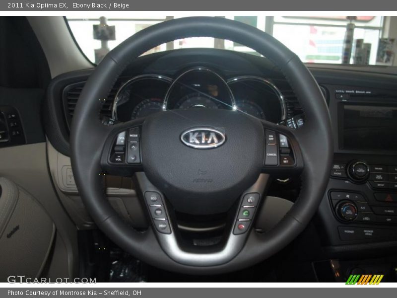 Ebony Black / Beige 2011 Kia Optima EX