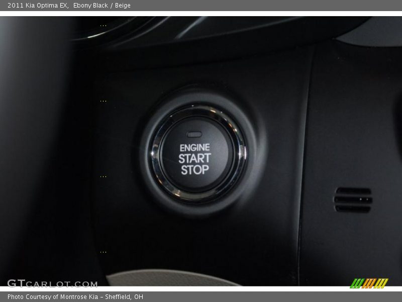 Ebony Black / Beige 2011 Kia Optima EX
