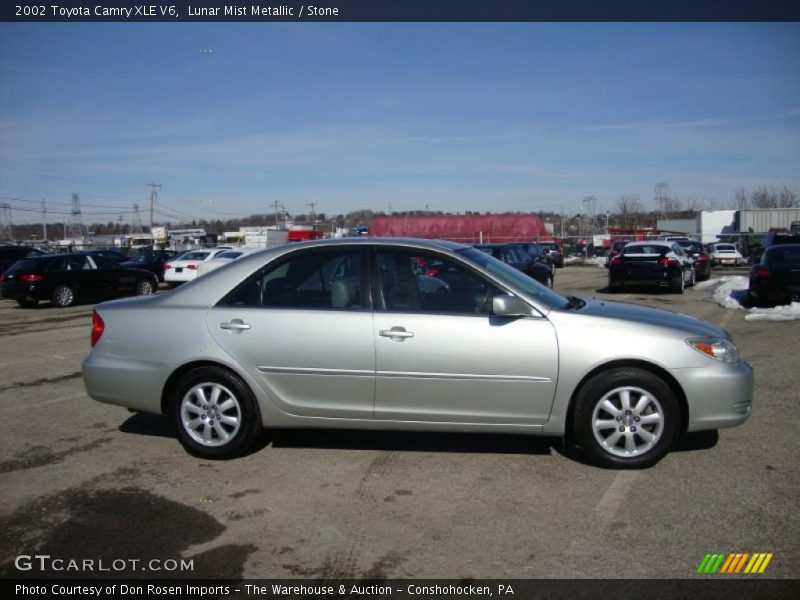Lunar Mist Metallic / Stone 2002 Toyota Camry XLE V6