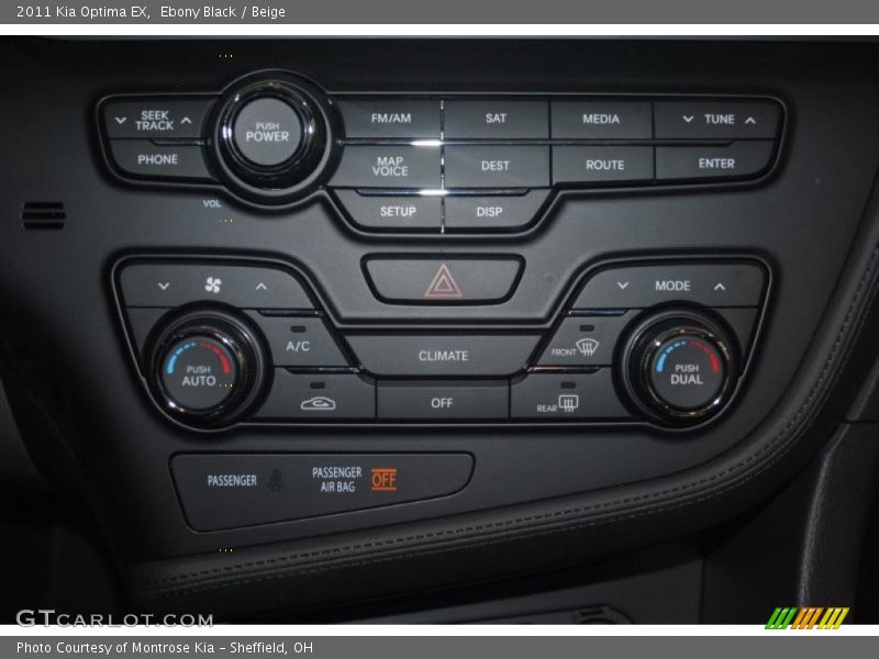 Ebony Black / Beige 2011 Kia Optima EX