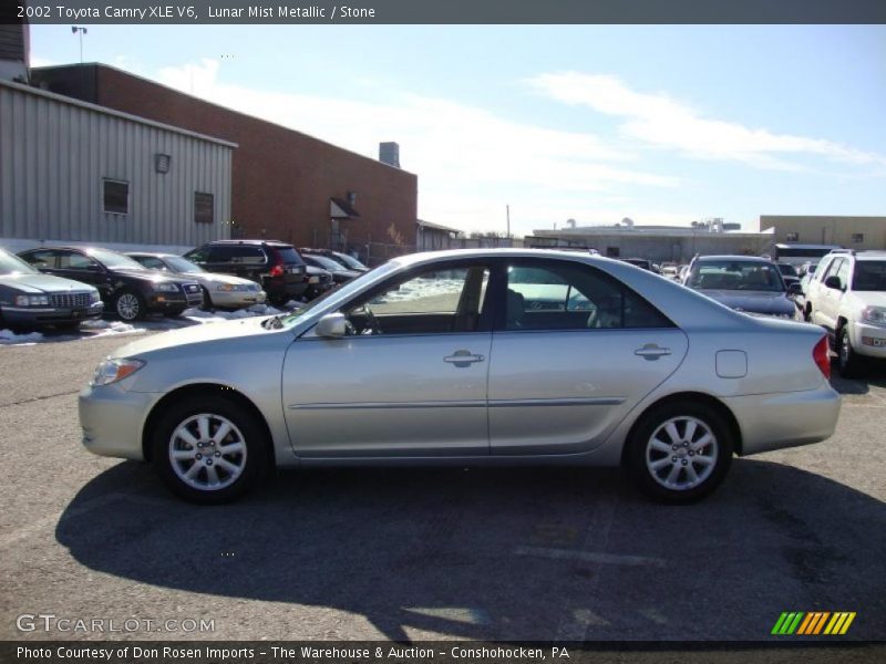 Lunar Mist Metallic / Stone 2002 Toyota Camry XLE V6