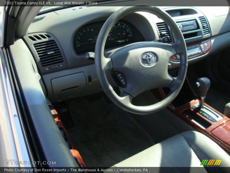 Lunar Mist Metallic / Stone 2002 Toyota Camry XLE V6