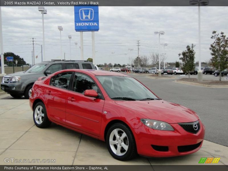Velocity Red Mica / Black 2005 Mazda MAZDA3 i Sedan