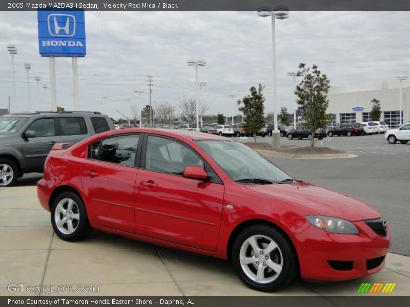 Velocity Red Mica / Black 2005 Mazda MAZDA3 i Sedan