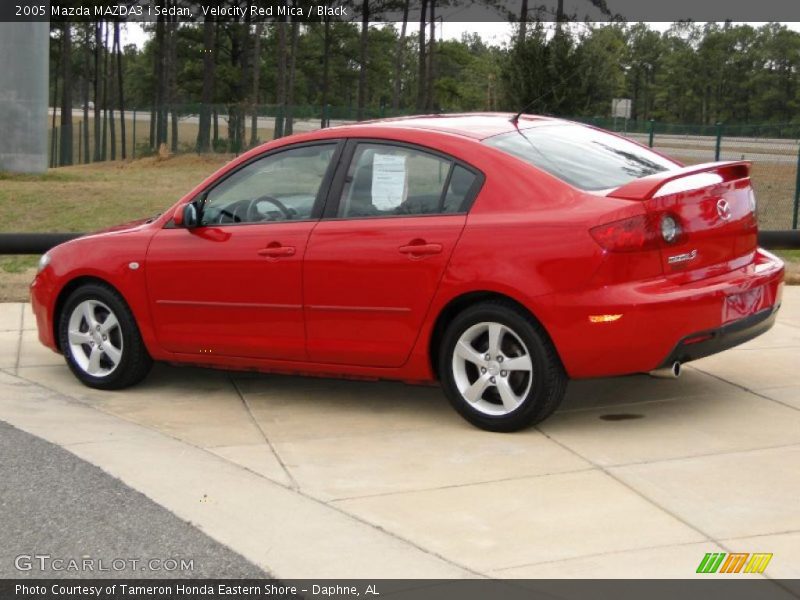 Velocity Red Mica / Black 2005 Mazda MAZDA3 i Sedan