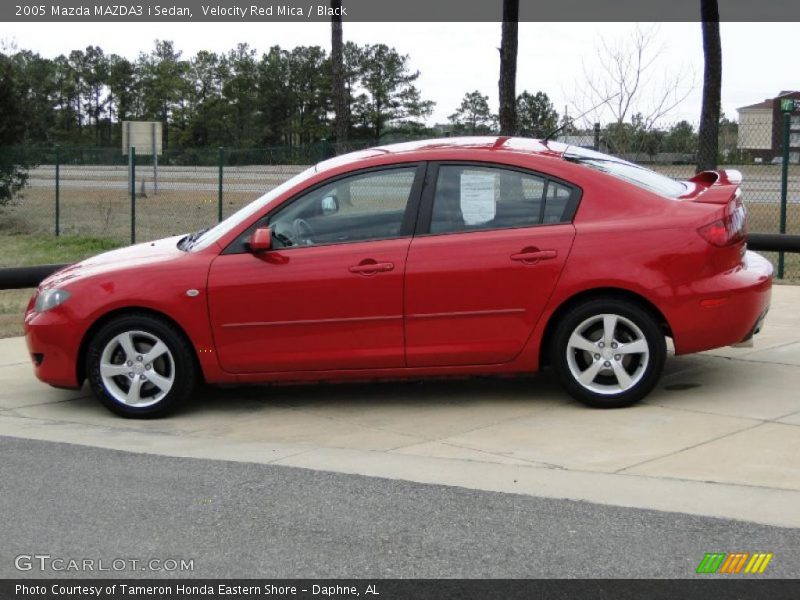 Velocity Red Mica / Black 2005 Mazda MAZDA3 i Sedan