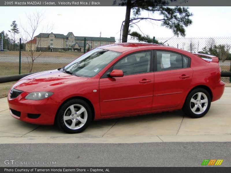 Velocity Red Mica / Black 2005 Mazda MAZDA3 i Sedan