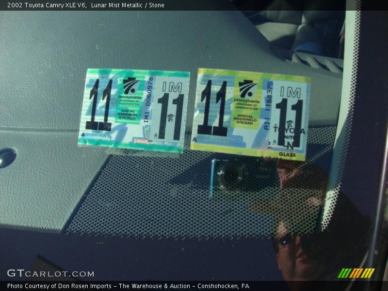 Lunar Mist Metallic / Stone 2002 Toyota Camry XLE V6