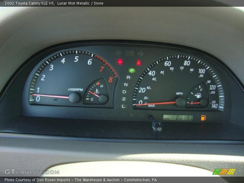  2002 Camry XLE V6 XLE V6 Gauges