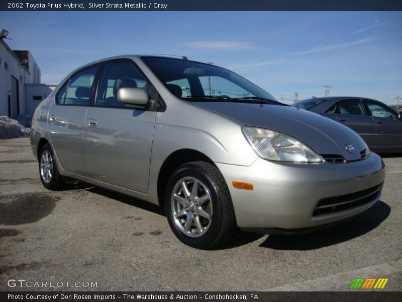 Silver Strata Metallic / Gray 2002 Toyota Prius Hybrid
