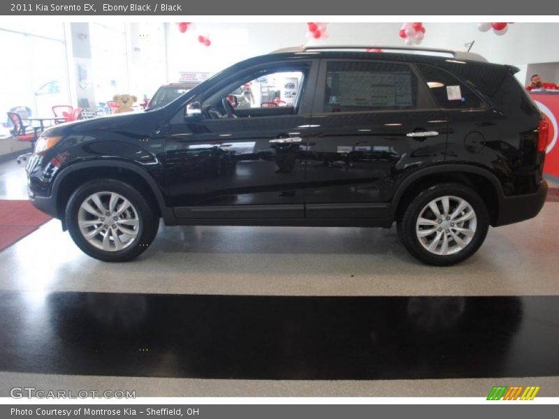 Ebony Black / Black 2011 Kia Sorento EX