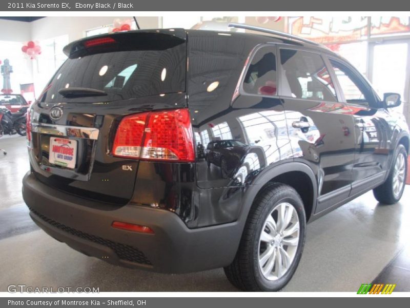 Ebony Black / Black 2011 Kia Sorento EX