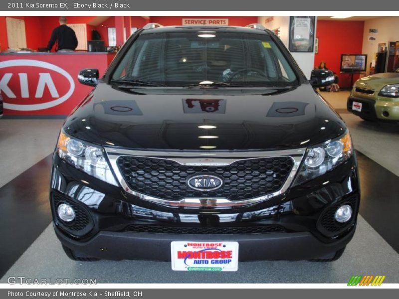 Ebony Black / Black 2011 Kia Sorento EX