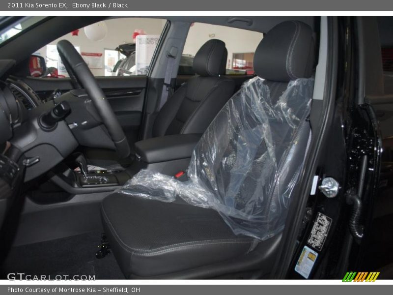 Ebony Black / Black 2011 Kia Sorento EX